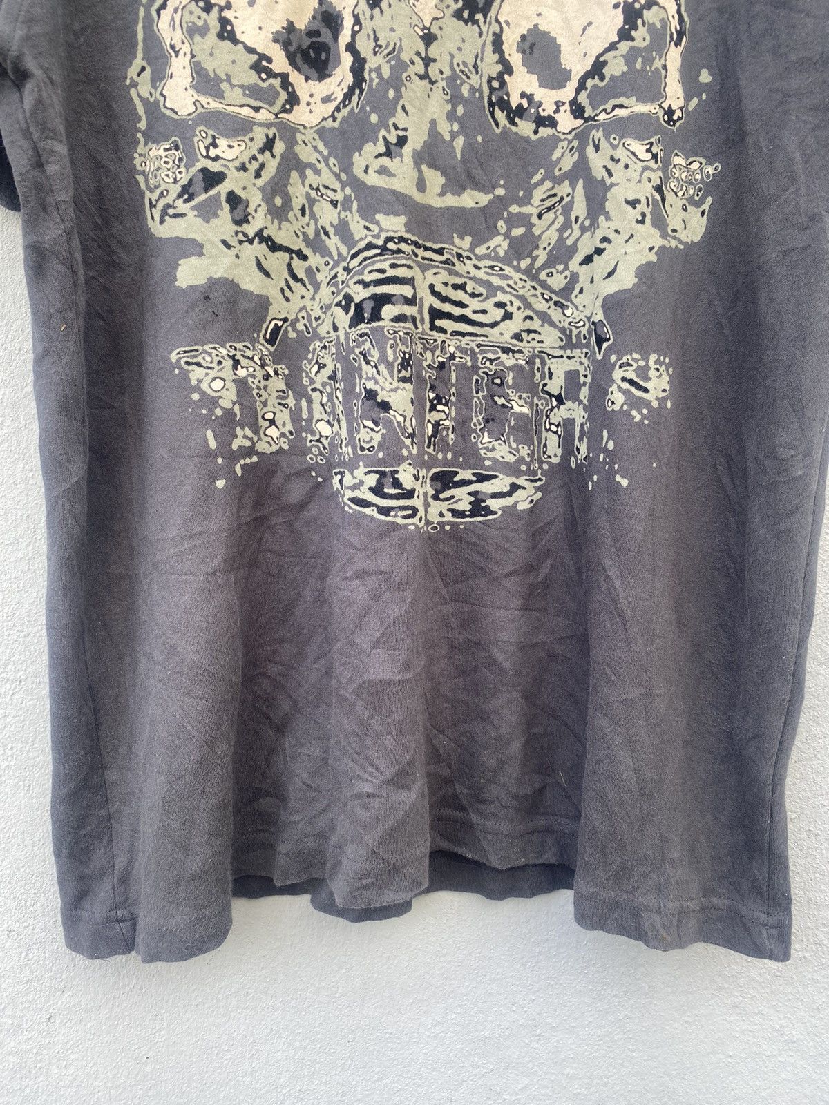 Affliction × JNCO × Jack & Jones Vintage y2k Jack & Jones Big Head Skull Tees Size US L / EU 52-54 / 3 - 8 Thumbnail