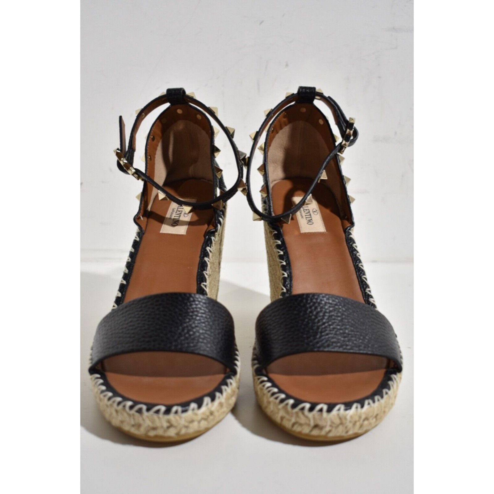 Valentino Rockstud Ankle Strap Platform Wedge Sandal Heel 41 Size US 11 / IT 41 - 5 Thumbnail