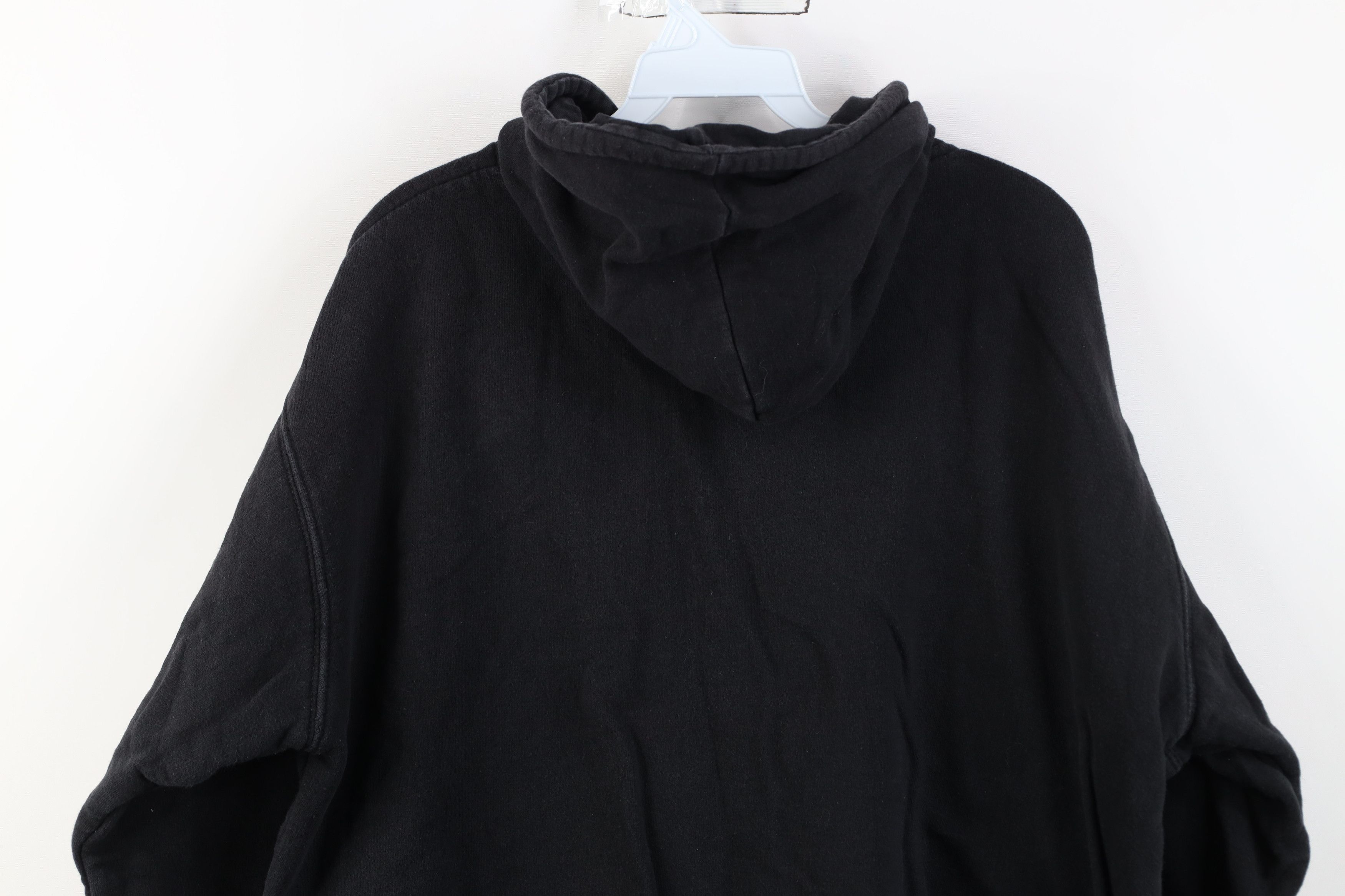 Vintage Vintage 90s Streetwear Waffle Lined Full Zip Hoodie Black Size US M / EU 48-50 / 2 - 12 Thumbnail