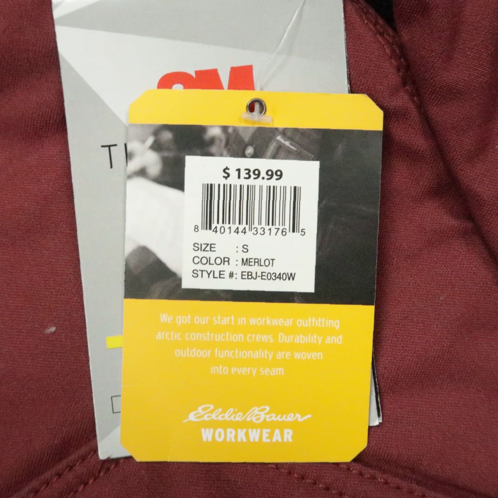 Eddie Bauer Eddie Bauer Jacket Womens Small Red Canvas Sherpa Lined Workwear NWT Size S / US 4 / IT 40 - 5 Thumbnail