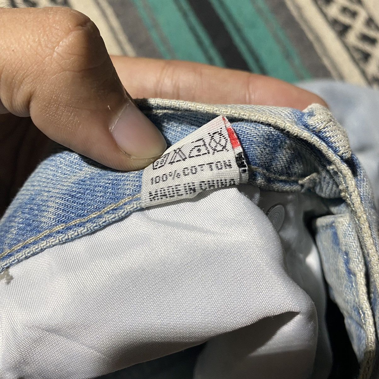 If Six Was Nine FREE TAX! Unknown Chrome Hearts Style Cross Parchwork Flared Size US 29 - 10 Thumbnail