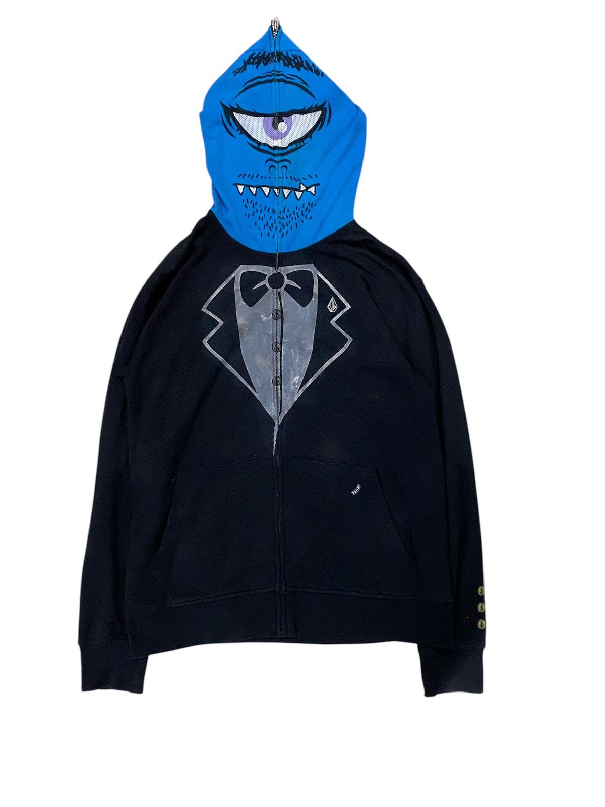 2000s Volcom gimp one eye hoodie