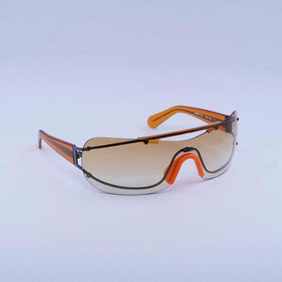 Off-White Off-White OERI103 BIG WHARF 7720 Sunglasses Gunmetal/Orange Size ONE SIZE - 4 Thumbnail