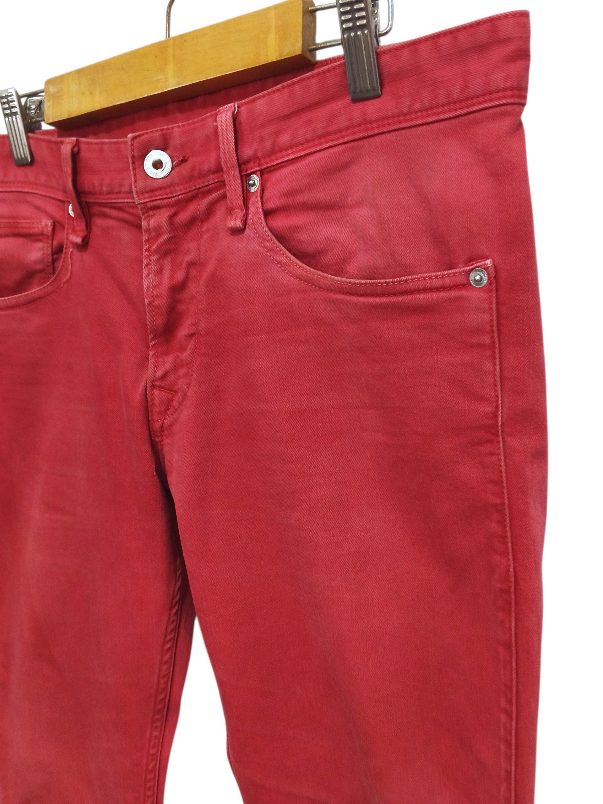 Love Moschino Y2K Love Moschino Red Slim Fit Stretch Denim Jeans Size 32" / US 10 / IT 46 - 5 Thumbnail