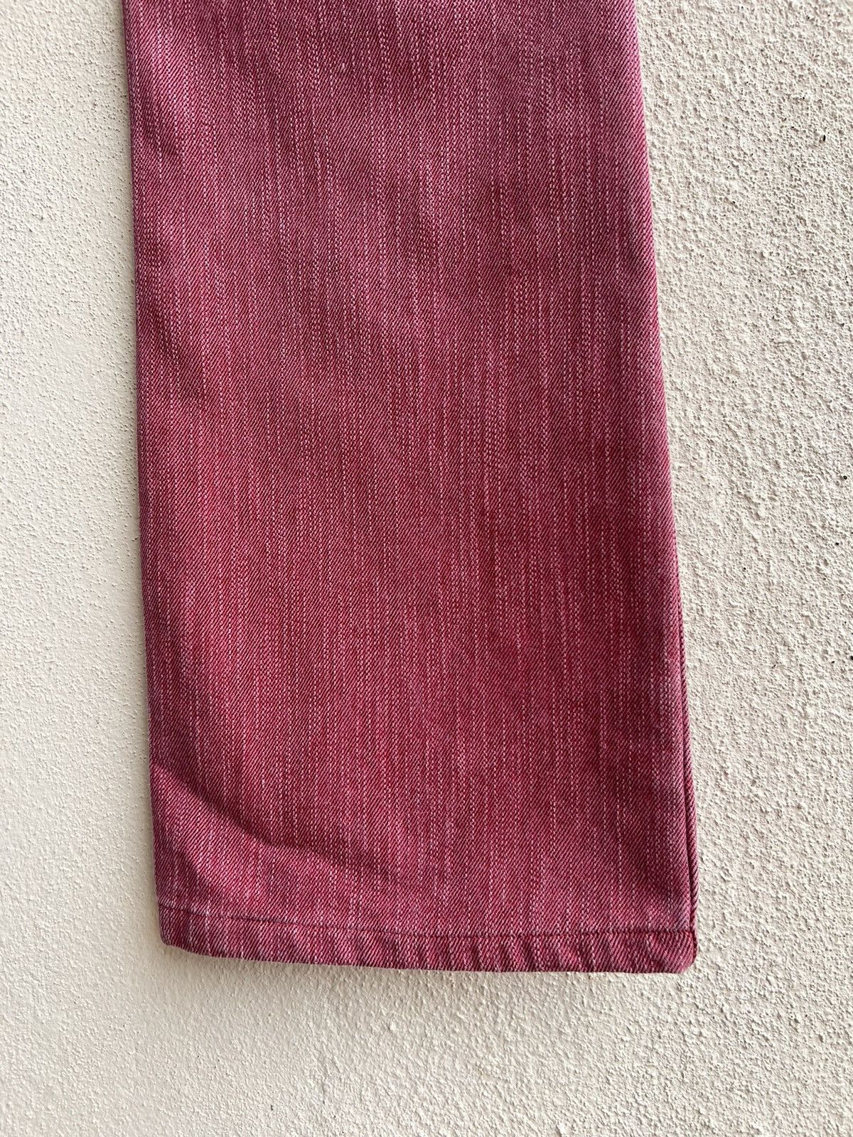 semanticdesign Vintage Semantic Design Sensation Fade Red Denim Flare Jeans Size US 29 - 21 Thumbnail