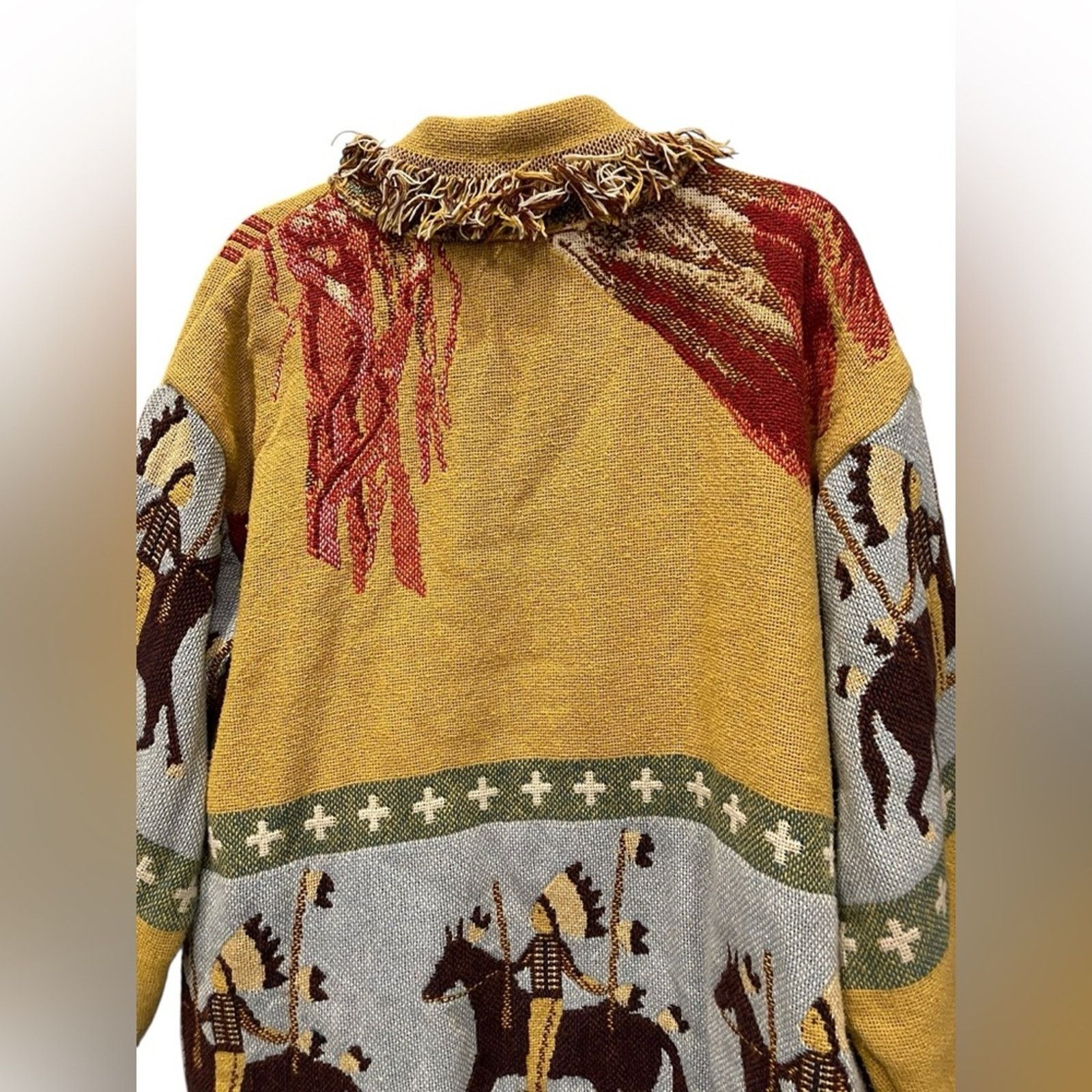 Other Lew Magram Sweater OS Vintage Western Native Art Cardigan Size ONE SIZE - 4 Thumbnail