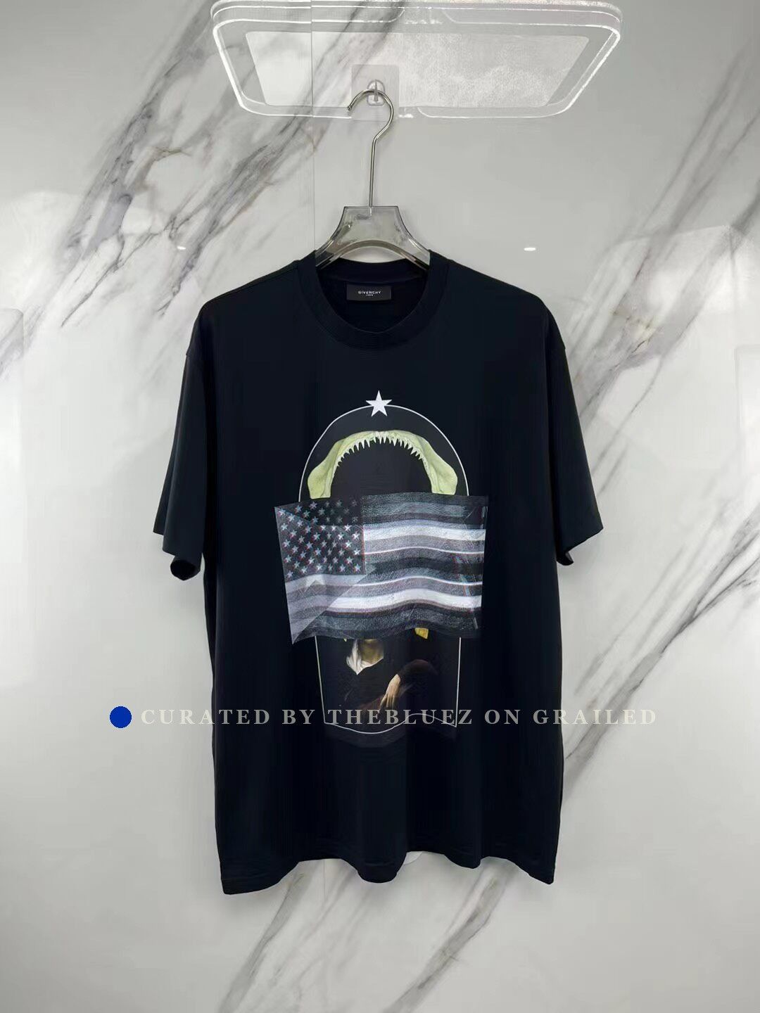 Givenchy Givenchy Shark Madonna Print T-shirt Size US L / EU 52-54 / 3 - 1 Thumbnail