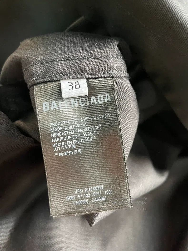 Balenciaga Balenciaga Black Graffiti Shirt Jacket Size XS / US 0-2 / IT 36-38 - 4 Thumbnail