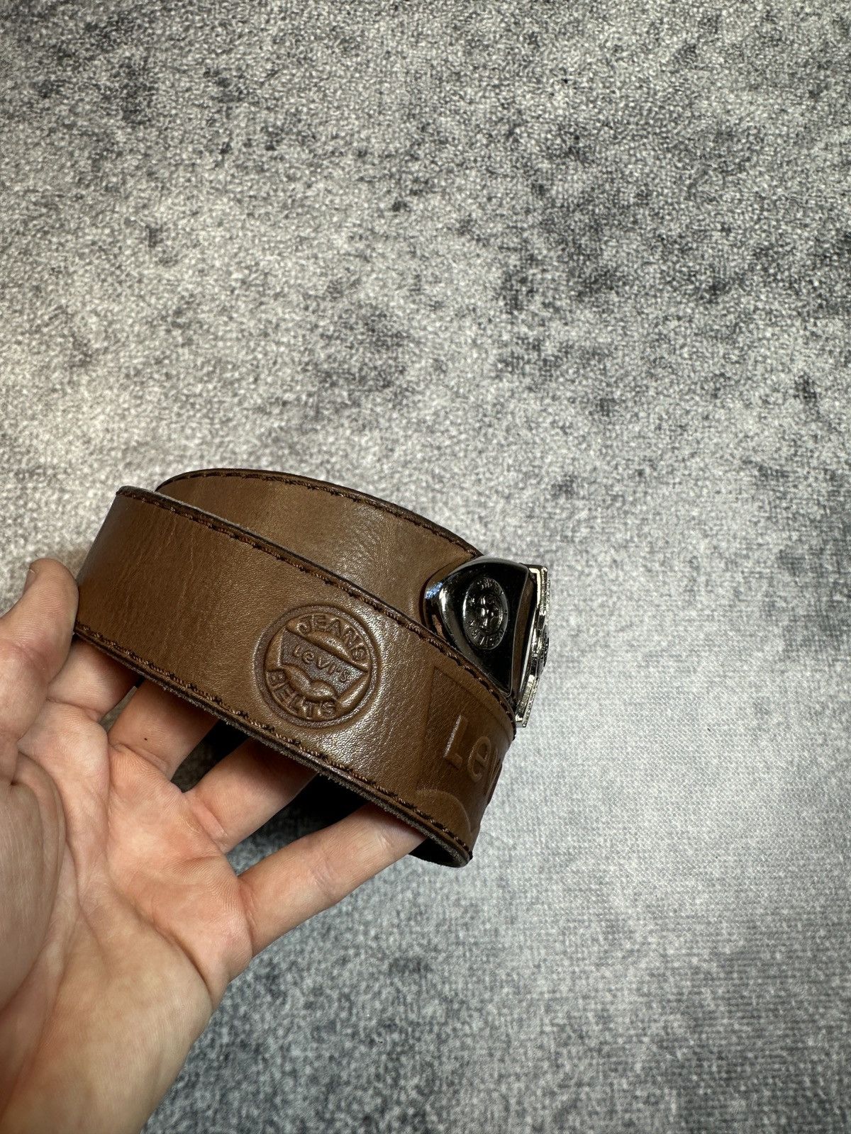 Levi's Y2K Vintage Levi’s Logo Belts Streetwear Casual Leather USA Size ONE SIZE - 3 Thumbnail