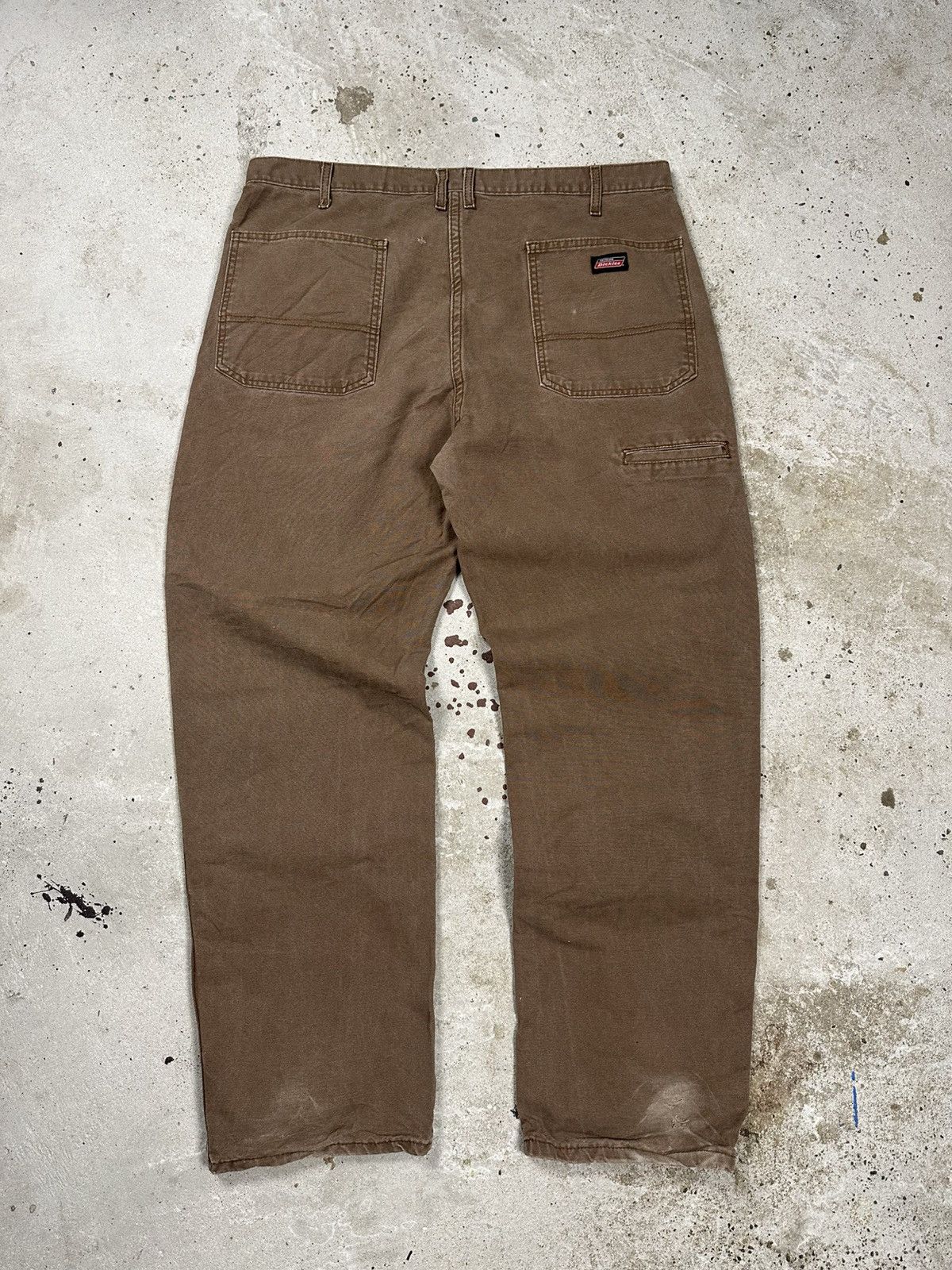Dickies × Vintage Vintage Y2K Dickies Baggy Brown Carpenter Denim Pants Jeans Size US 38 / EU 54 - 1 Thumbnail