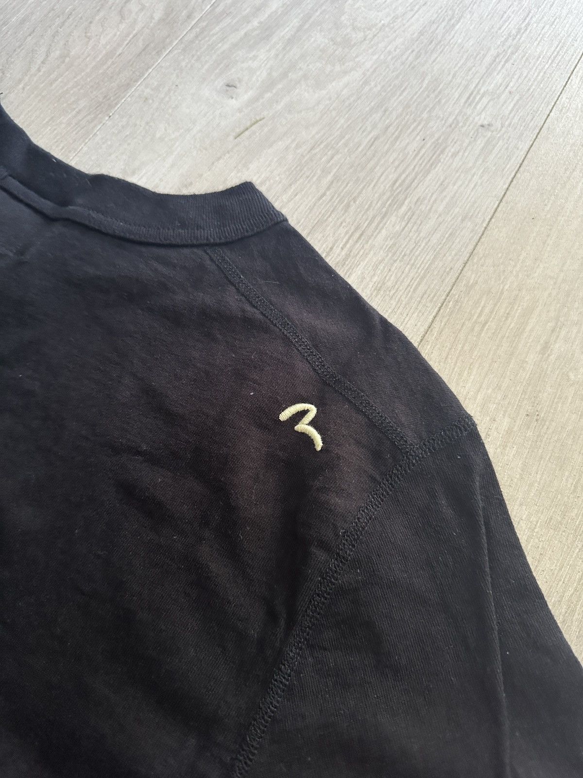 Evisu Evisu Black Cotton T-Shirt Size 36 Made in Japan Size US M / EU 48-50 / 2 - 4 Thumbnail
