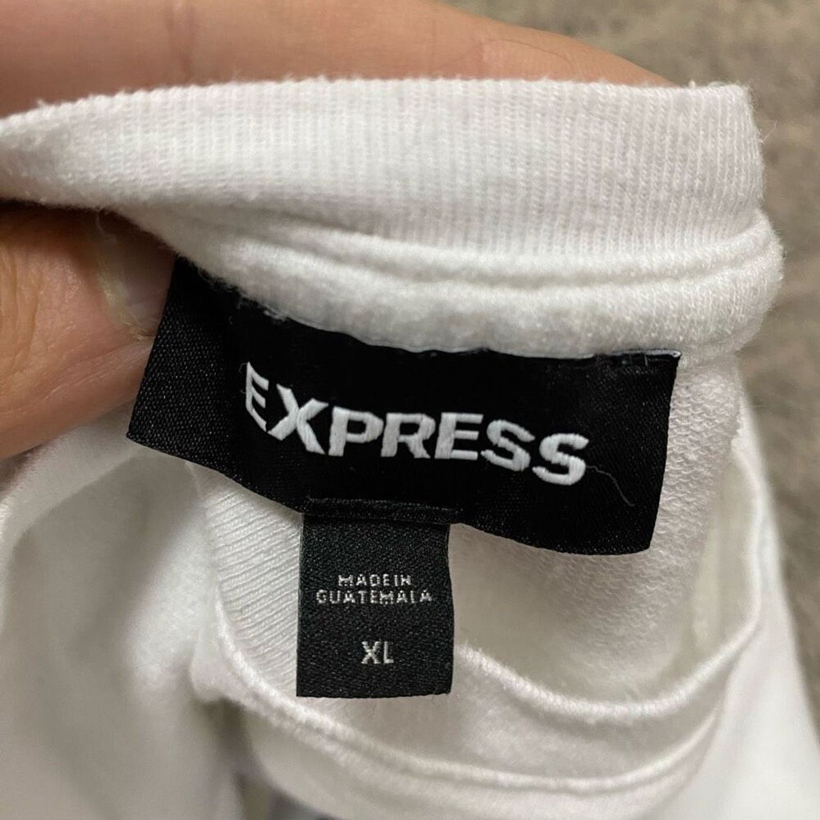 Express Express White Graphic T-Shirt | Sz XL Size US XL / EU 56 / 4 - 4 Thumbnail