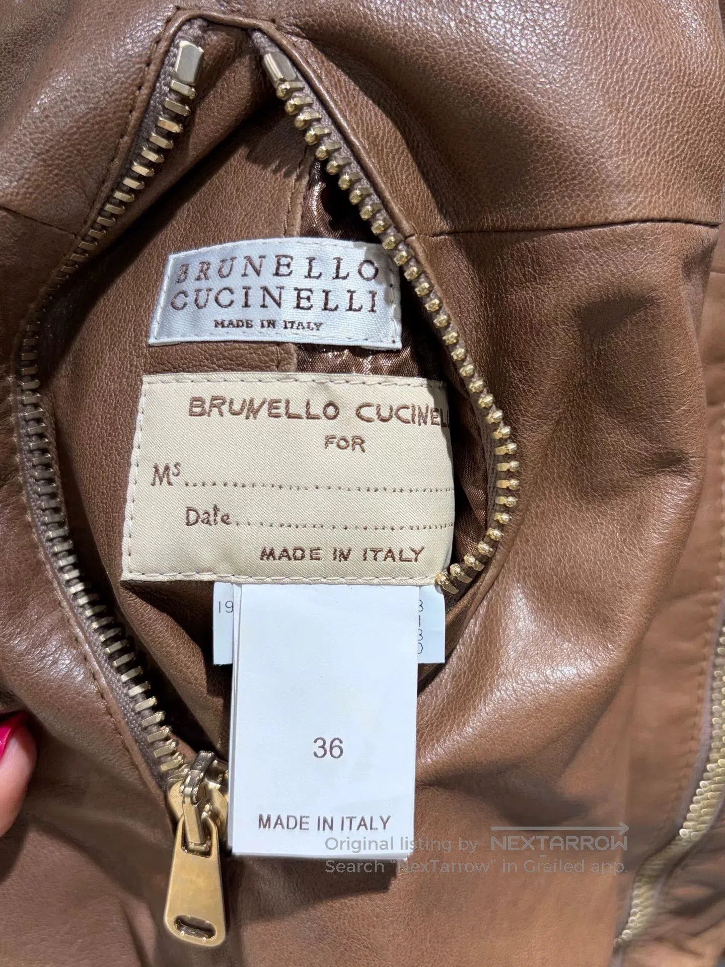 Brunello Cucinelli BC High-End Studded Hood Leather Jacket. Size US S / EU 44-46 / 1 - 6 Thumbnail