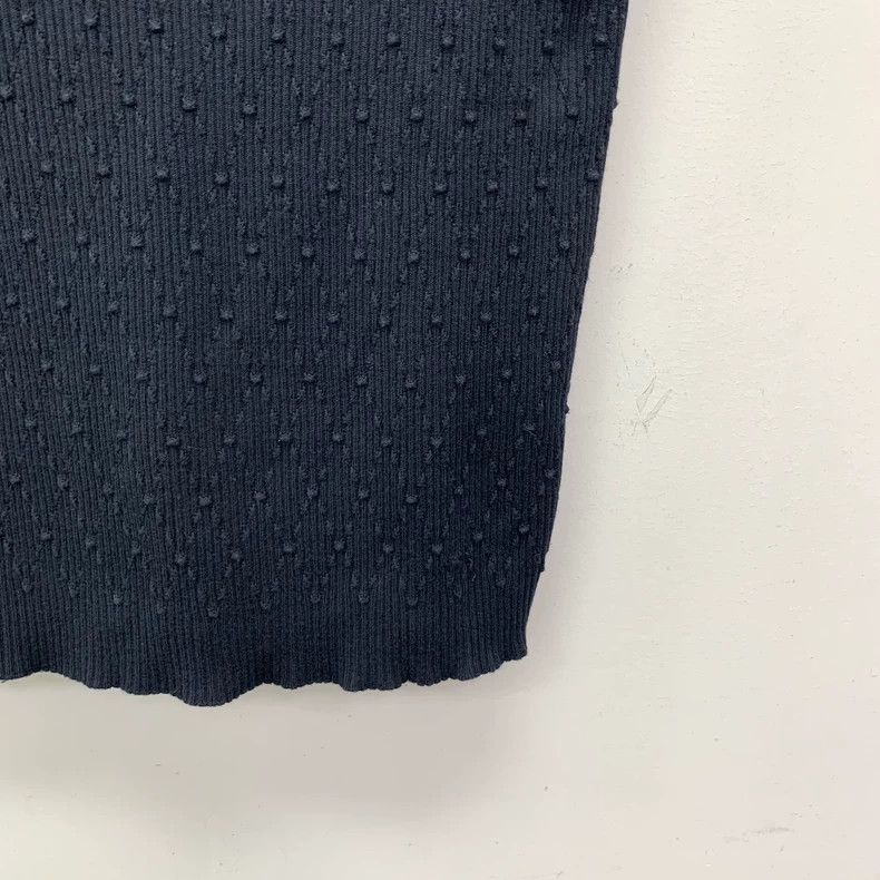 Chanel Chanel Black jacquard cotton round-neck short-sleeved knit Size S / US 4 / IT 40 - 4 Thumbnail