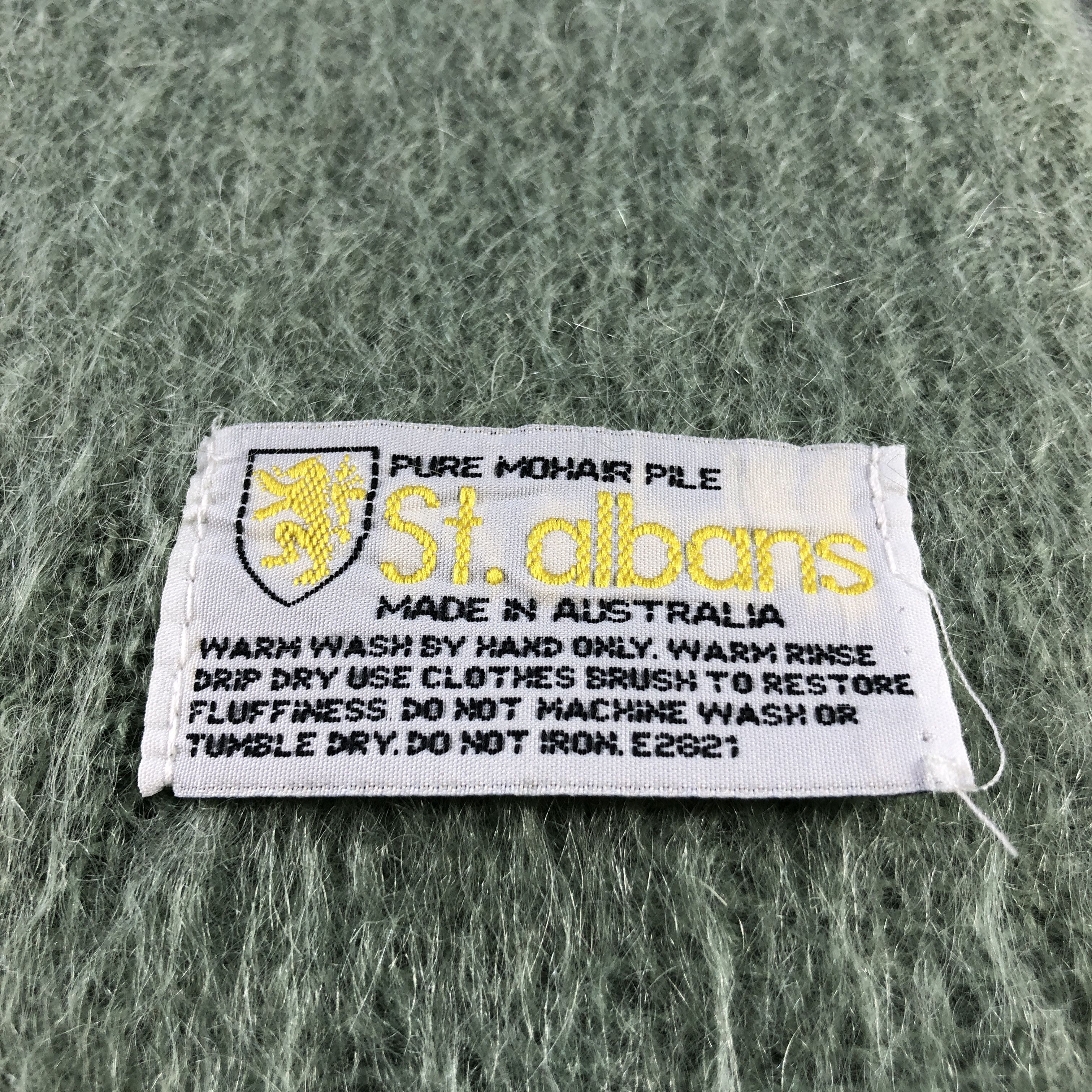 Vintage St Albans Mohair Scarf Muffler Neckwear V2939 Size ONE SIZE - 4 Thumbnail