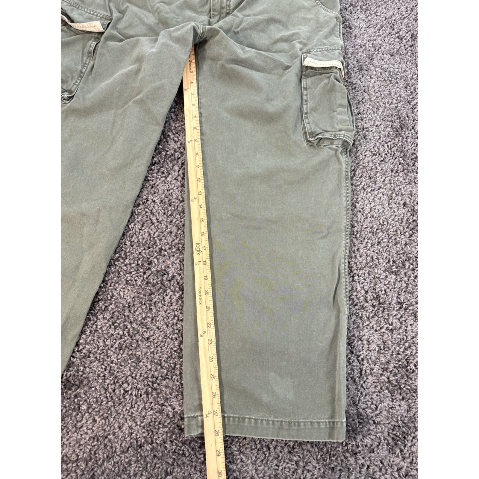 J Brand VINTAGE Plugg Cargo Pants Baggy Carpenter Grunge 34x28 Green Men Pants 34 Inseam 28 Sustainable? Size US 34 / EU 50 - 2 Thumbnail