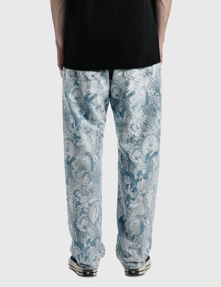Aries Aries Acid Cartoon print denim jeans blue Size US 32 / EU 48 - 3 Thumbnail