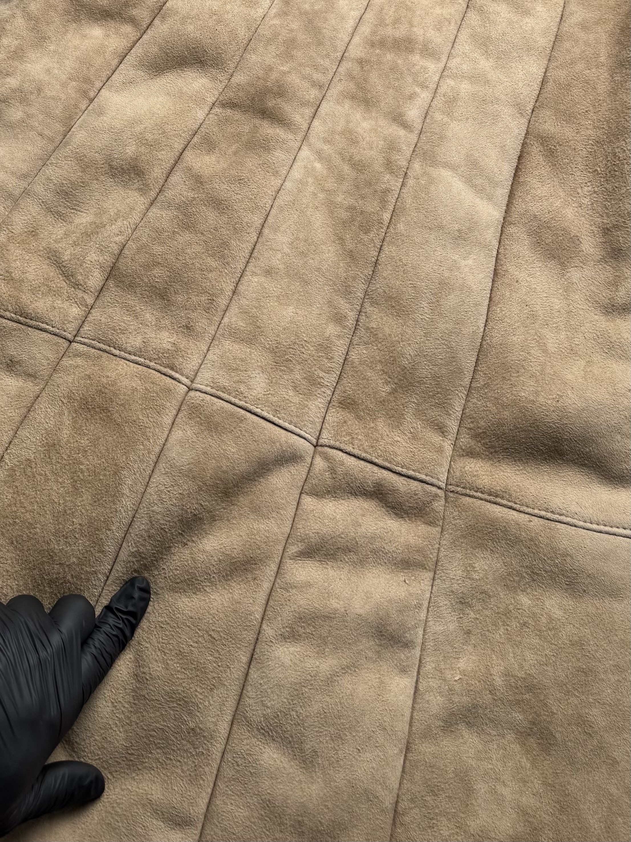 Vintage Y2K Shearling Leather Maxi Coat Longline Winter Y2K (ET1) Size L / US 10 / IT 46 - 14 Thumbnail