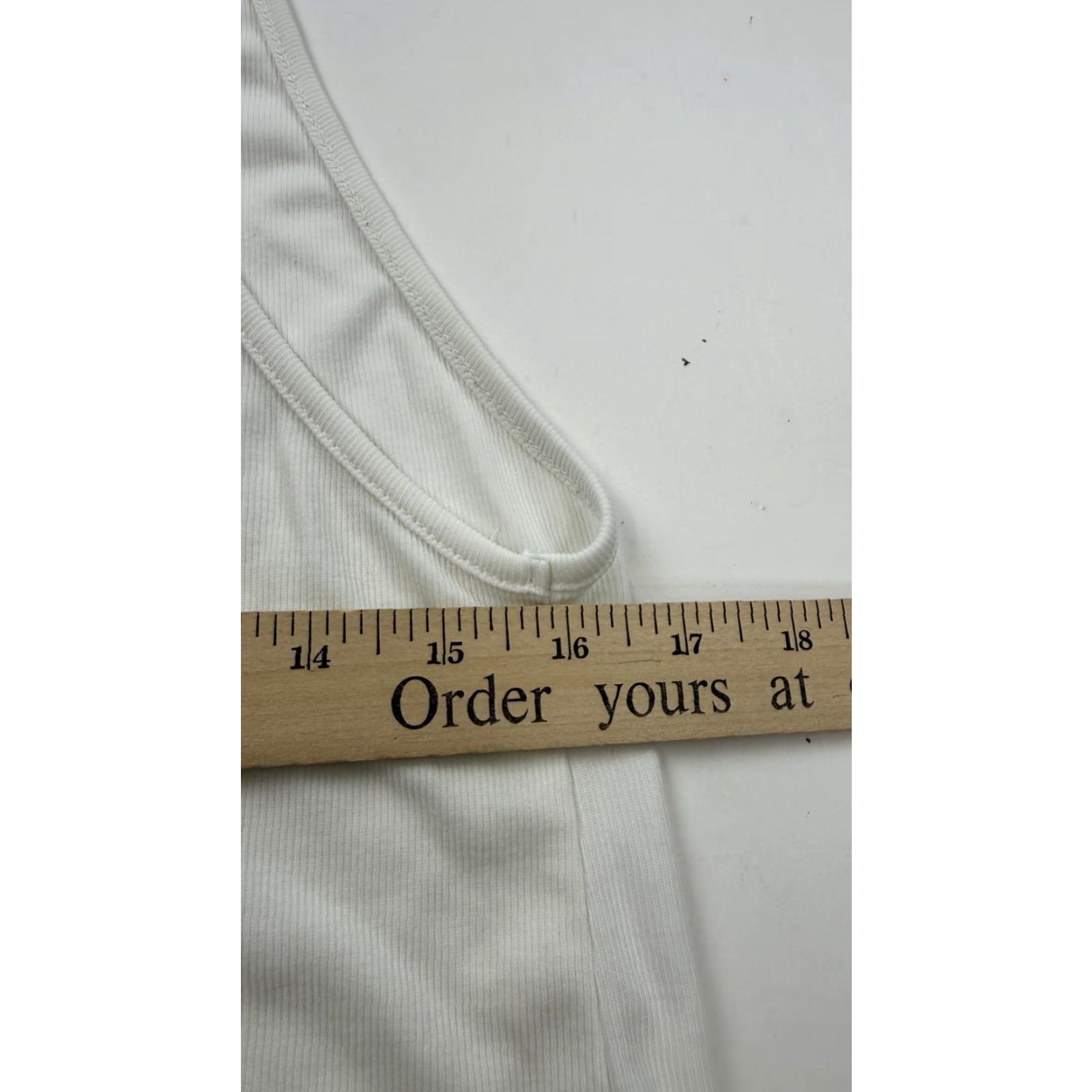 Free People Free People Intimately Cami Womens Small White Seamless Ribbed V Neck Cropped Size ONE SIZE - 6 Thumbnail