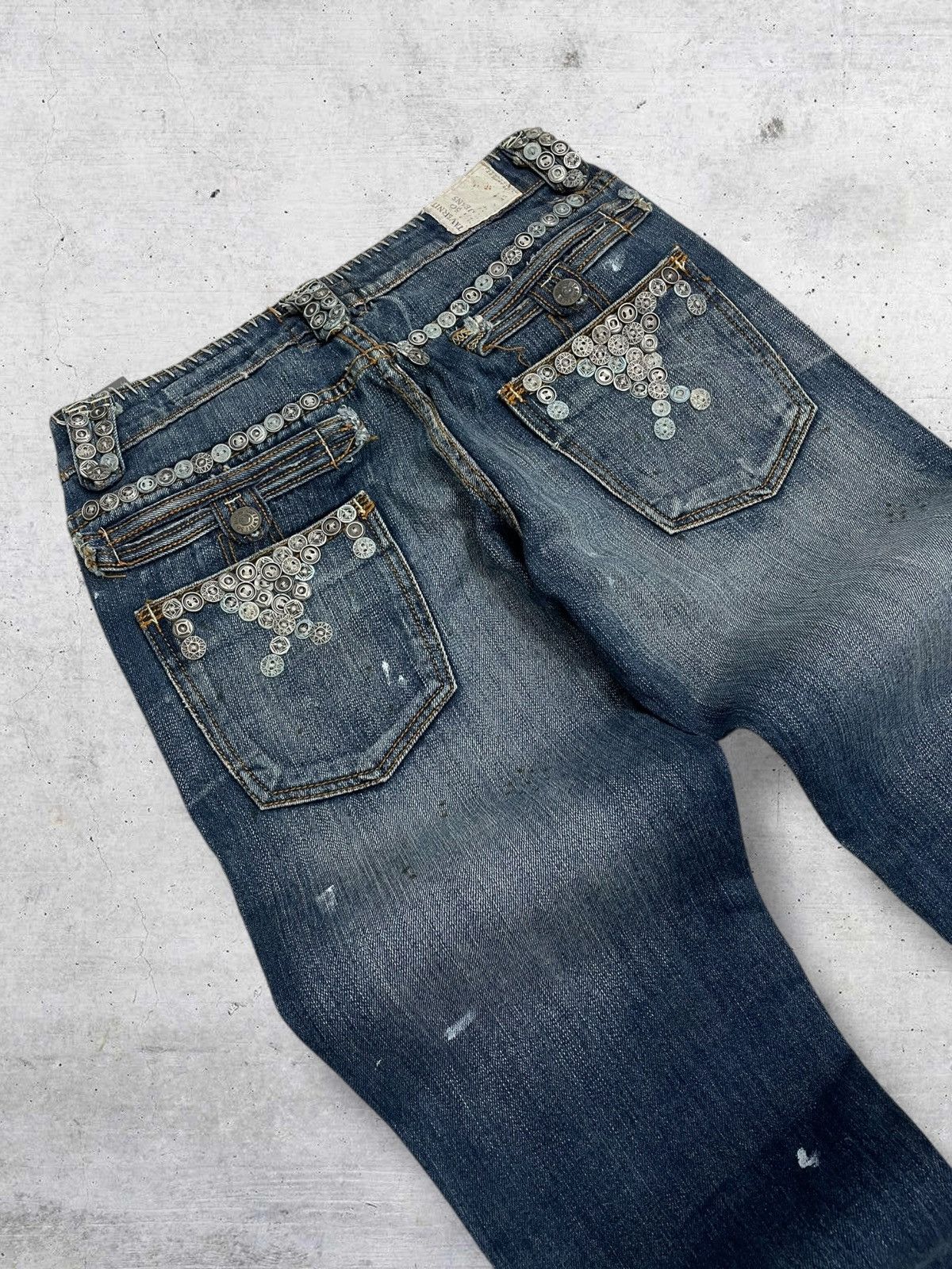 Taverniti VINTAGE TAVERNITI DESIGNER 90S RARE STITCH METAL KUNO DENIM Size US 28 / EU 44 - 16 Thumbnail