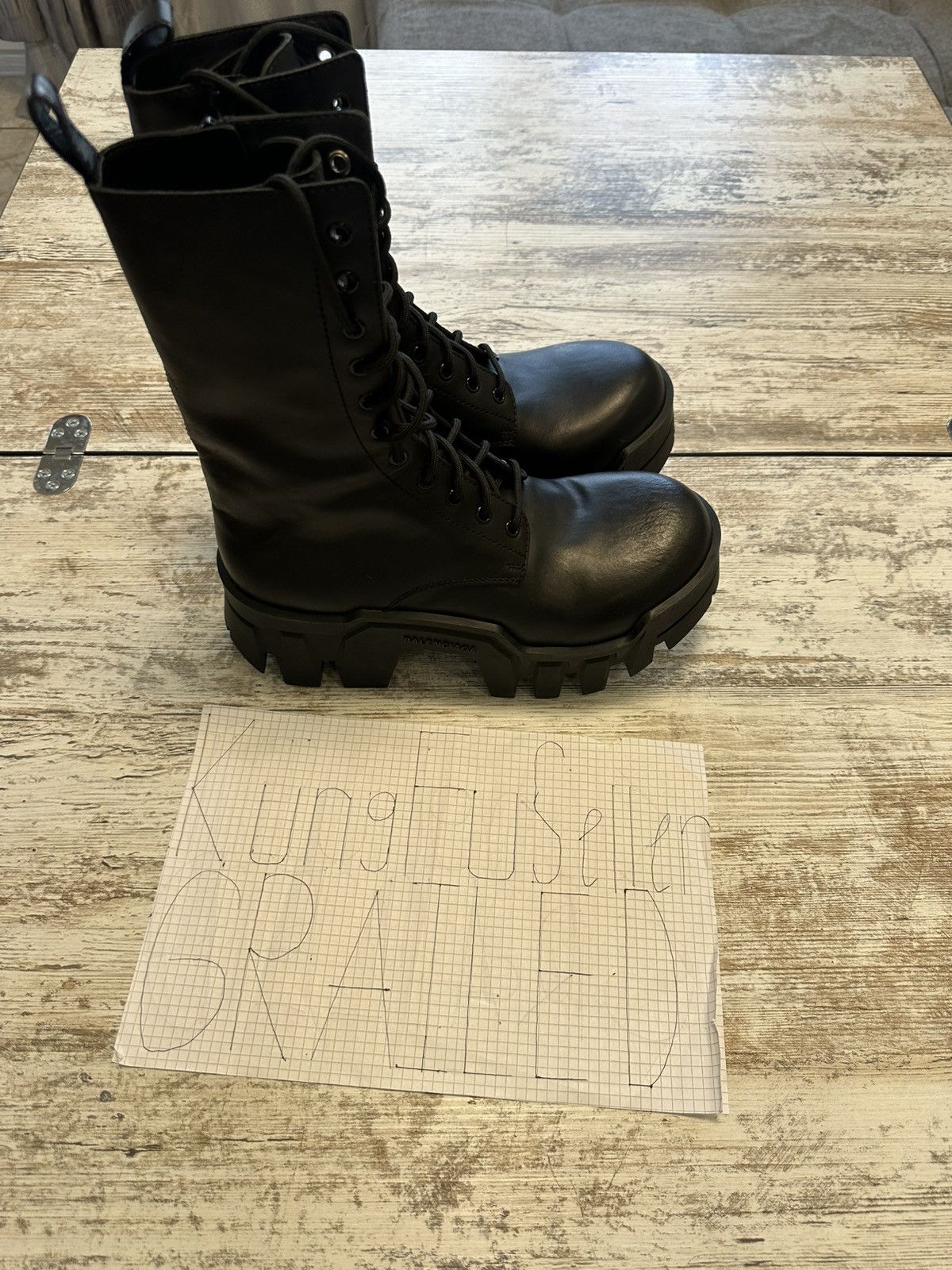 Balenciaga Balenciaga sketch bulldozer boots 41 | Grailed