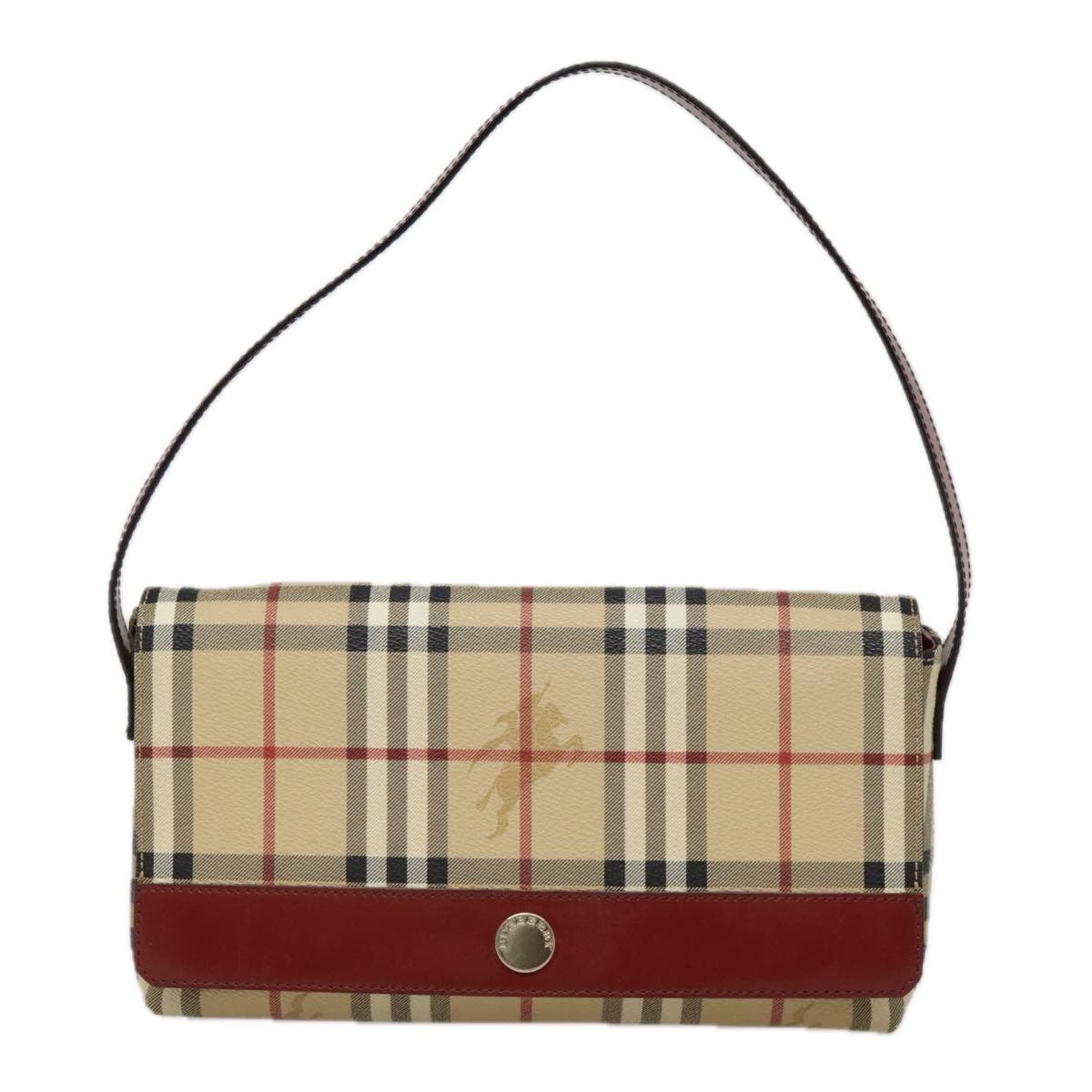 Burberry Nova Check Beige Leather Shoulder Bag (Pre-Owned) Size ONE SIZE - 1 Thumbnail