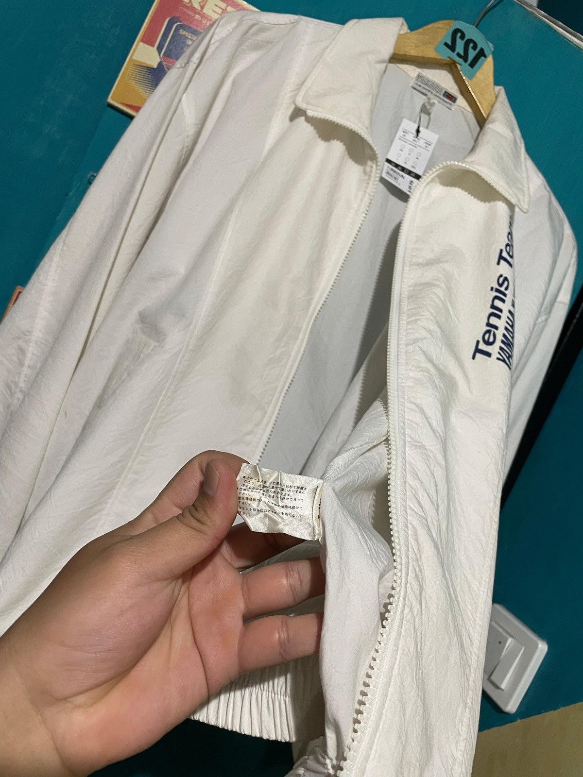 Yamaha Jacket Windbreaker Yamaha Tennis Team Sports Vintage Size US L / EU 52-54 / 3 - 3 Thumbnail
