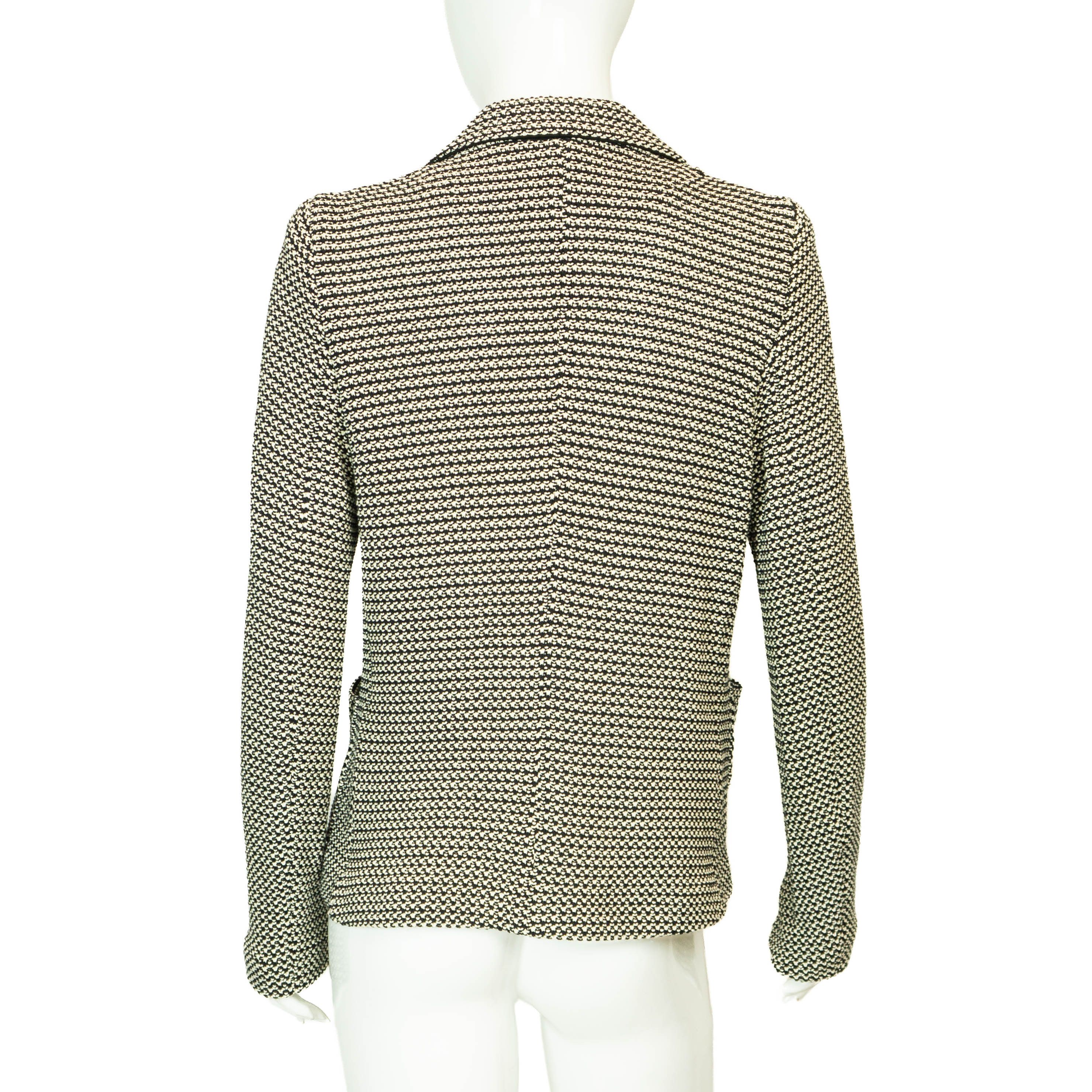 Gerard Darel GERARD DAREL Black White Blazer Jacket Size M / US 6-8 / IT 42-44 - 2 Thumbnail