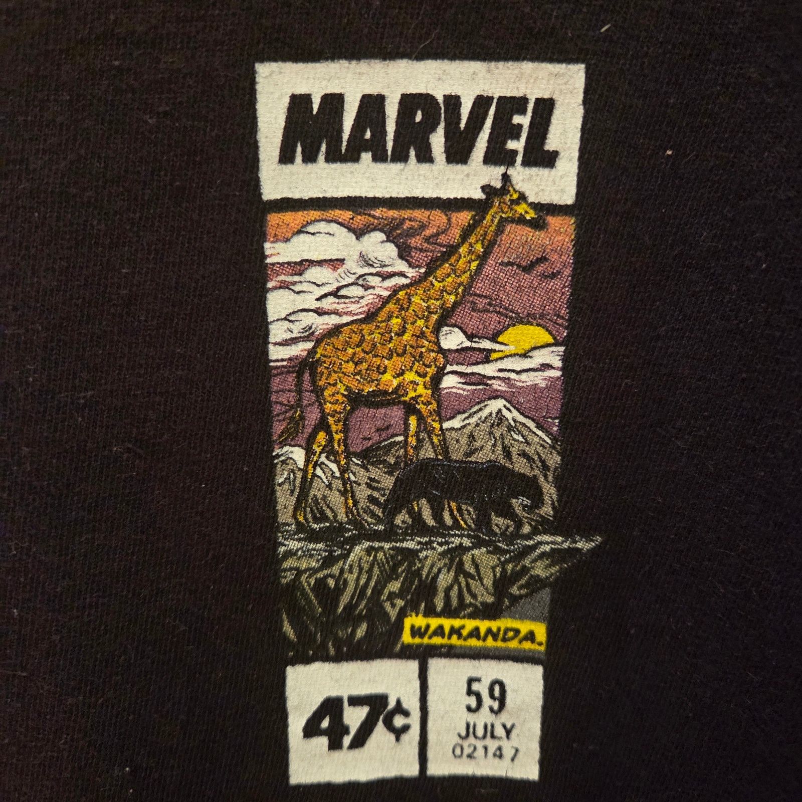 Marvel Comics Marvel Black Panther Wakanda Vintage Men's Large T-Shirt Size US L / EU 52-54 / 3 - 5 Thumbnail