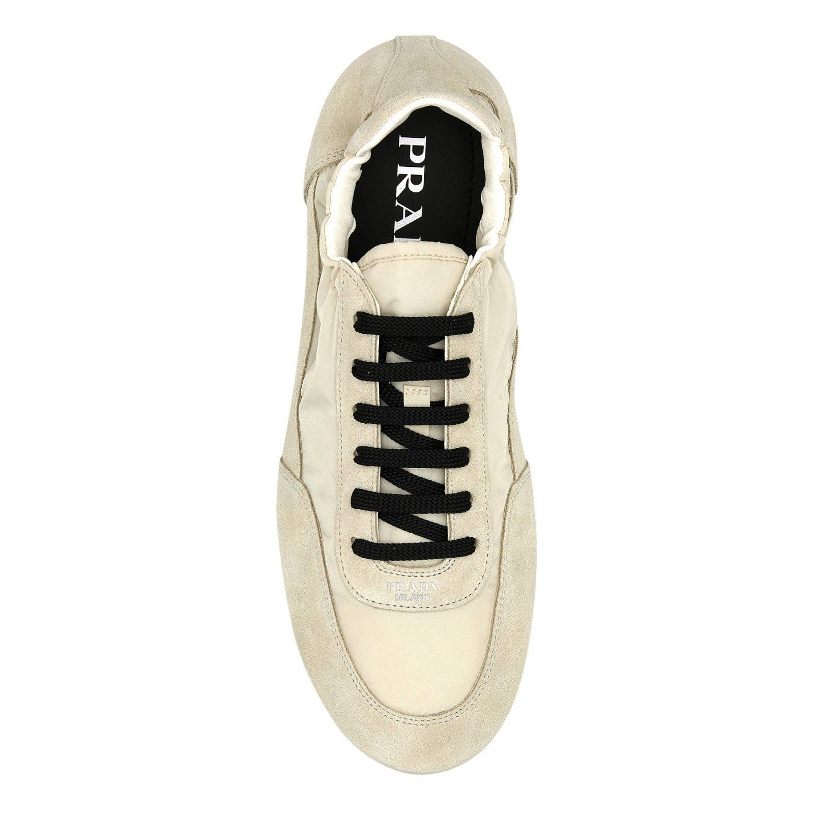 Prada PRADA Collapse Cream Beige Re Nylon Suede Sneakers New & Aut Size US 6 / IT 36 - 4 Thumbnail