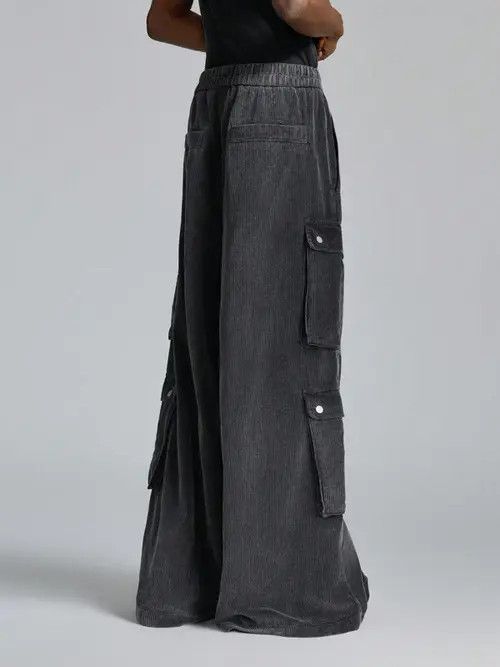 Designer × Japanese Brand × Vintage y2k baggy cargo hiphop Faded pants Size US 34 / EU 50 - 2 Thumbnail