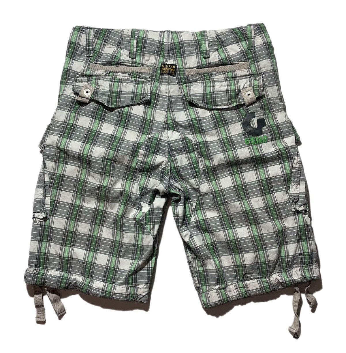 G-Star G Star Raw Plaid Cargo Shorts Size US 31 - 2 Thumbnail
