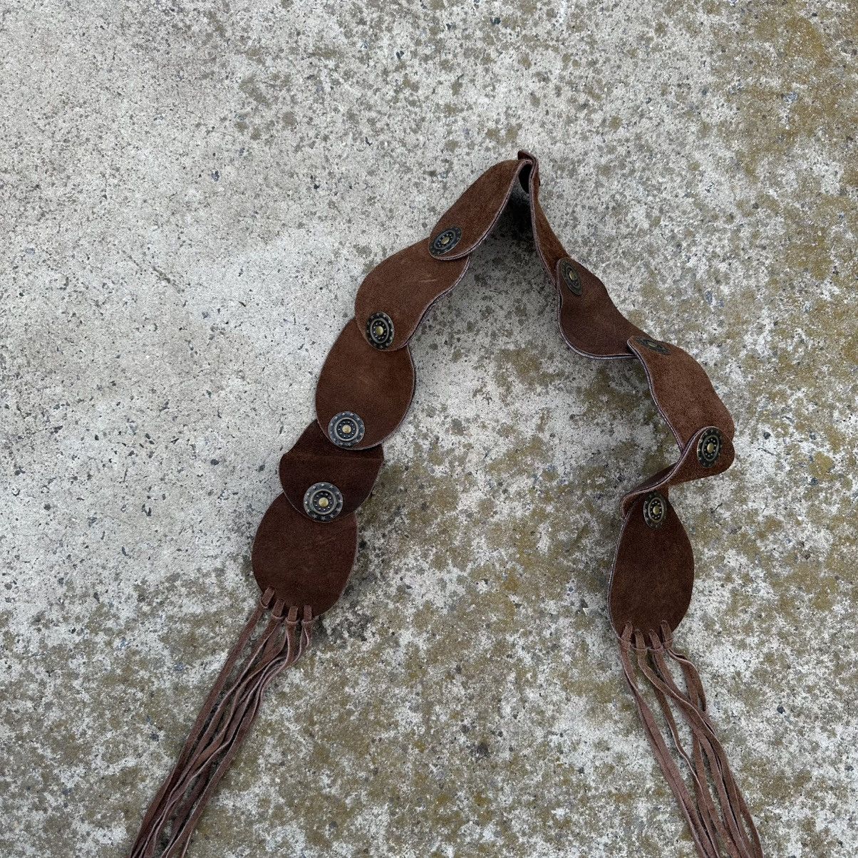 Japanese Brand Vintage Japanese Style Leather Belt Hype Beast Y2K 00s Size ONE SIZE - 5 Thumbnail