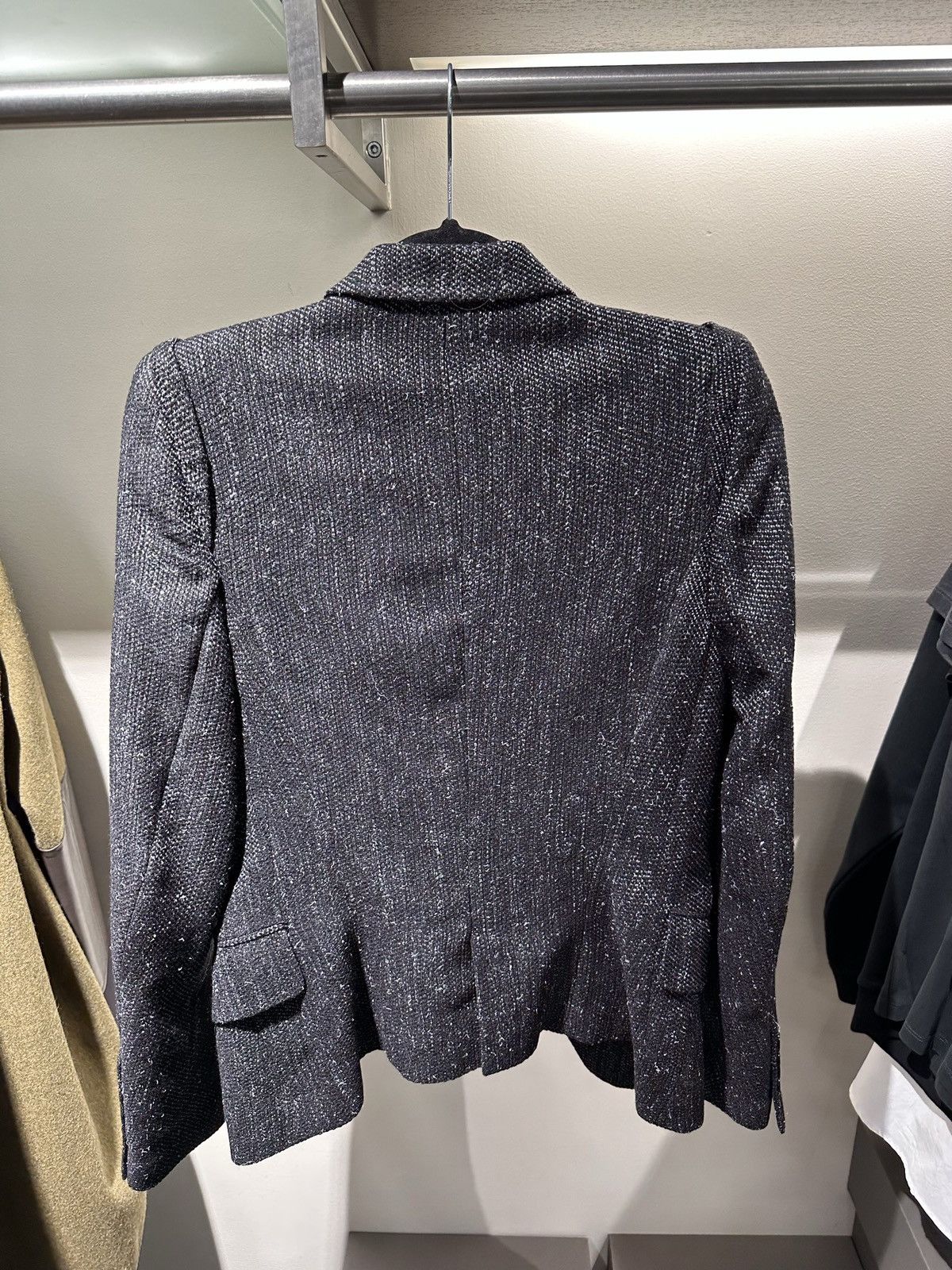Ann Demeulemeester BNWT! Ann Demeulemeester fleece wool tweed blazer jacket Size XS / US 0-2 / IT 36-38 - 10 Thumbnail