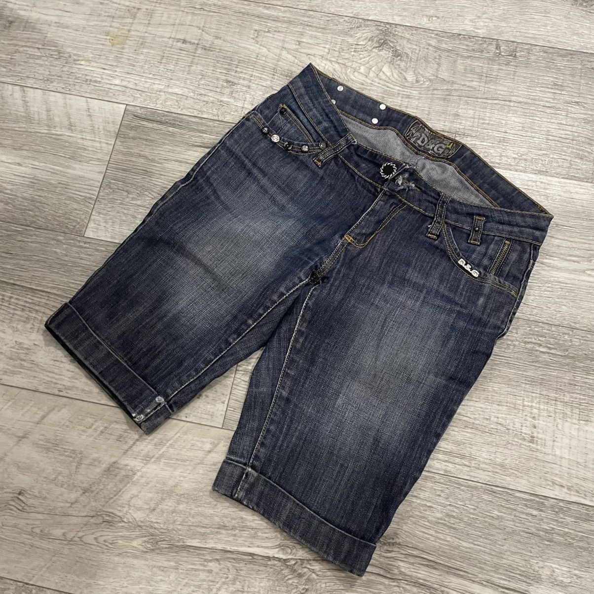 Dolce & Gabbana × Vintage Vintage D&G Dolce Gabbana shorts denim jeans big logo beach Size 30" / US 8 / IT 44 - 4 Thumbnail