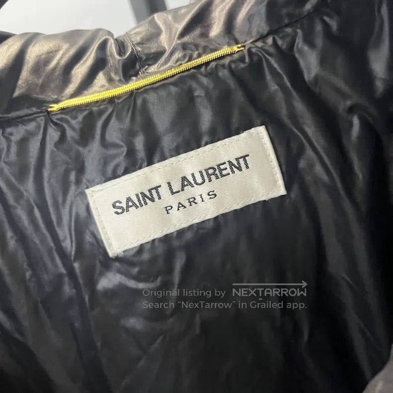 Saint Laurent Paris Saint Laurent Paris Black Hooded Cotton Coat Size XS / US 0-2 / IT 36-38 - 3 Thumbnail