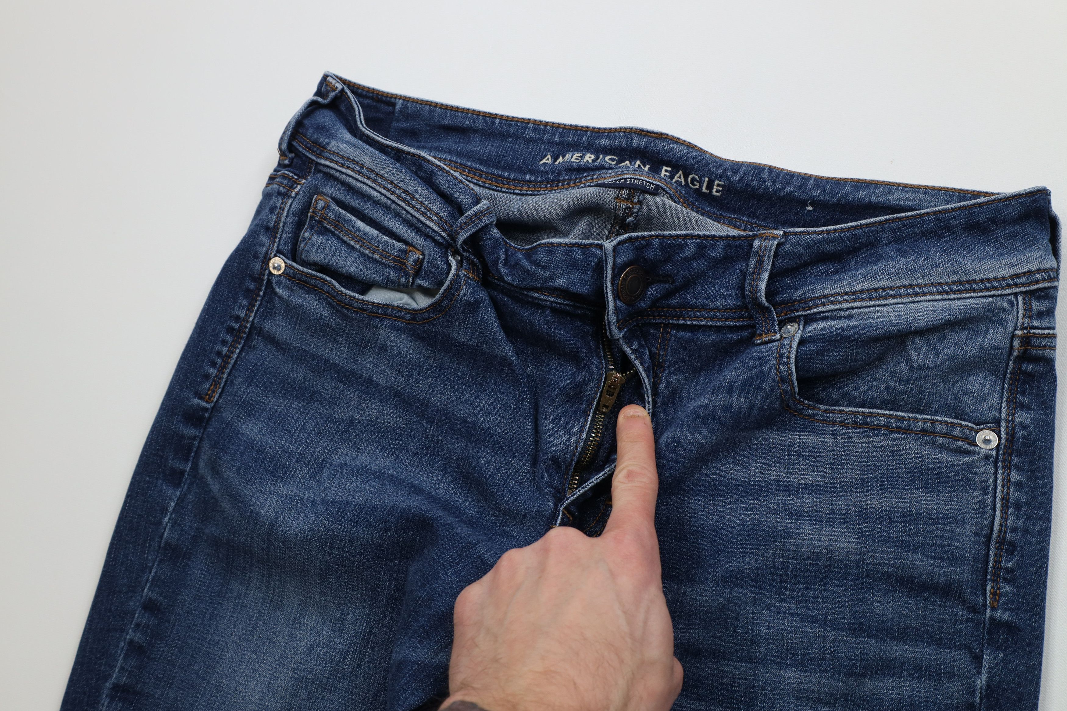 American Eagle Outfitters Vintage Y2K American Eagle Flared Bootcut Denim Jeans Size 36" / US 14 / IT 50 - 6 Thumbnail