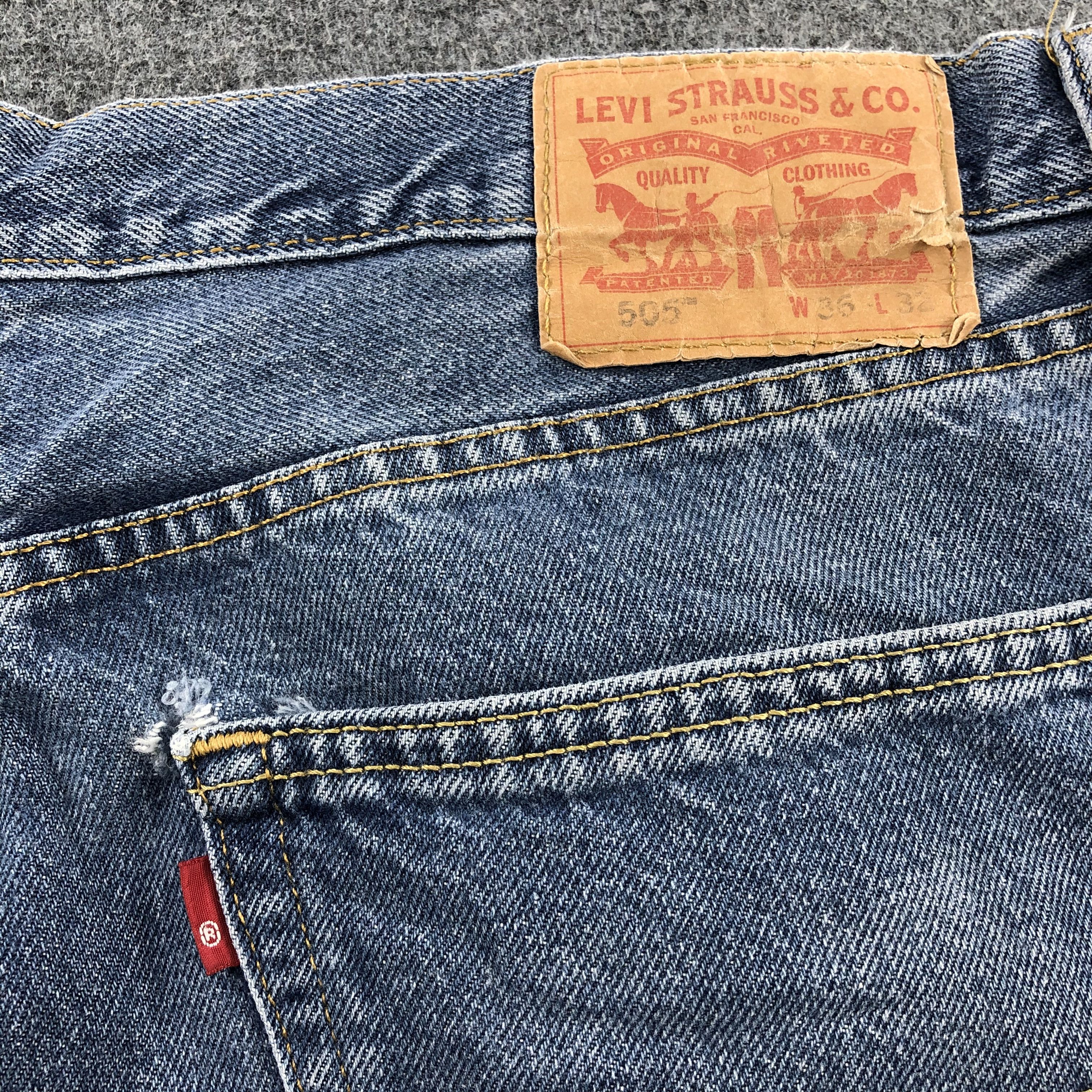 Levi's × Vintage Vintage Blue Wash Levis 505 Jeans-JM1699 Size US 36 / EU 52 - 6 Thumbnail