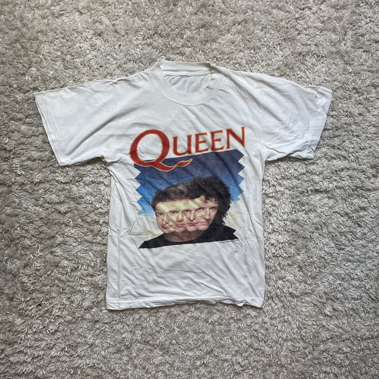 image of Band Tees x Vintage Queen Miracle T-Shirt 1989 80's 90's in White, Men's (Size Medium)