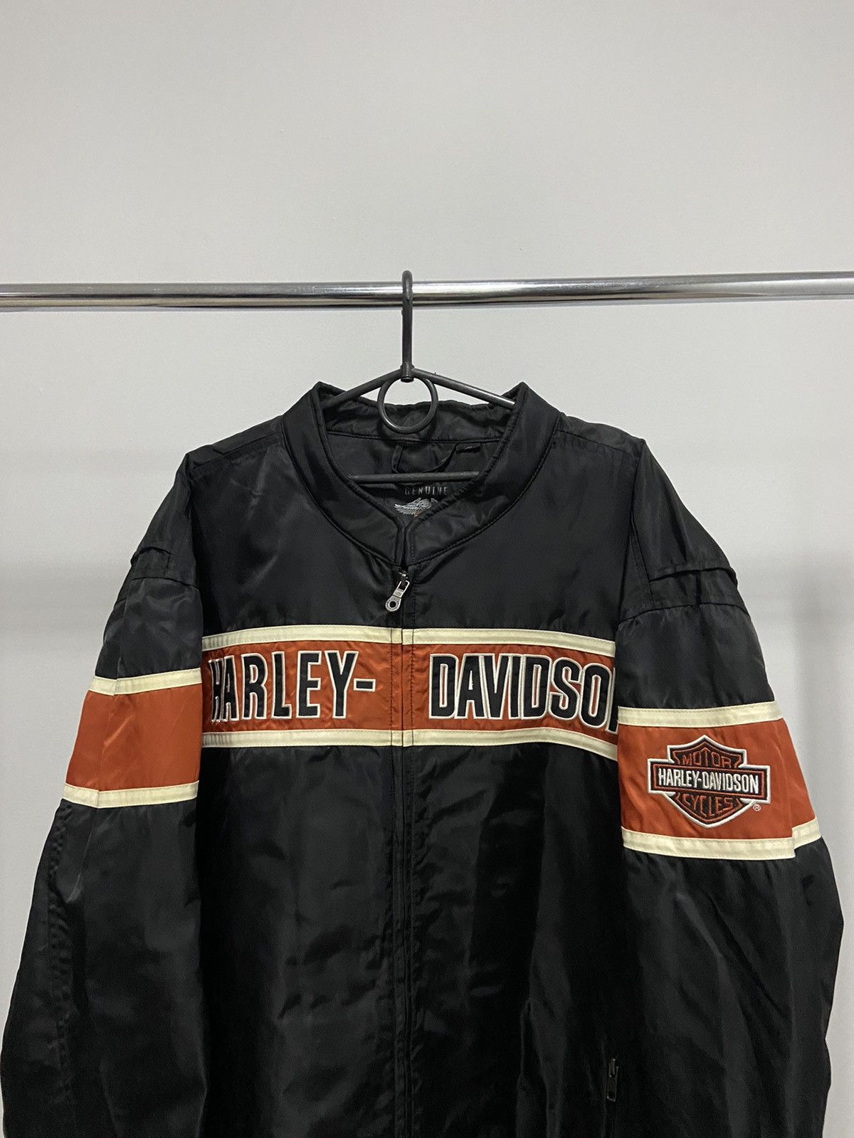 Harley Davidson × Vintage Harley Davidson Moto Racing Jacket Big Logo Vintage Size US XL / EU 56 / 4 - 3 Thumbnail