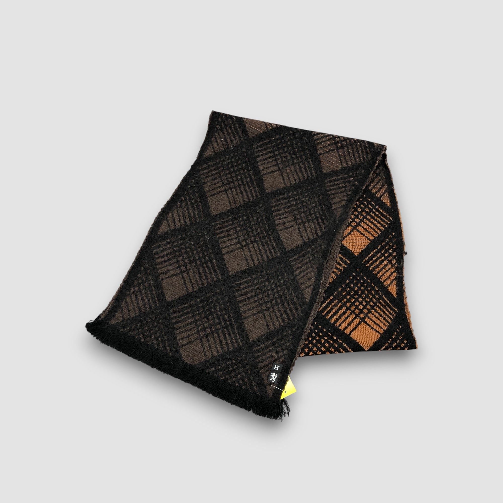 Hiroko Koshino Homme Vintage Hiroko Koshino Scarf Muffler Knit Wool Scarves Size ONE SIZE - 4 Thumbnail