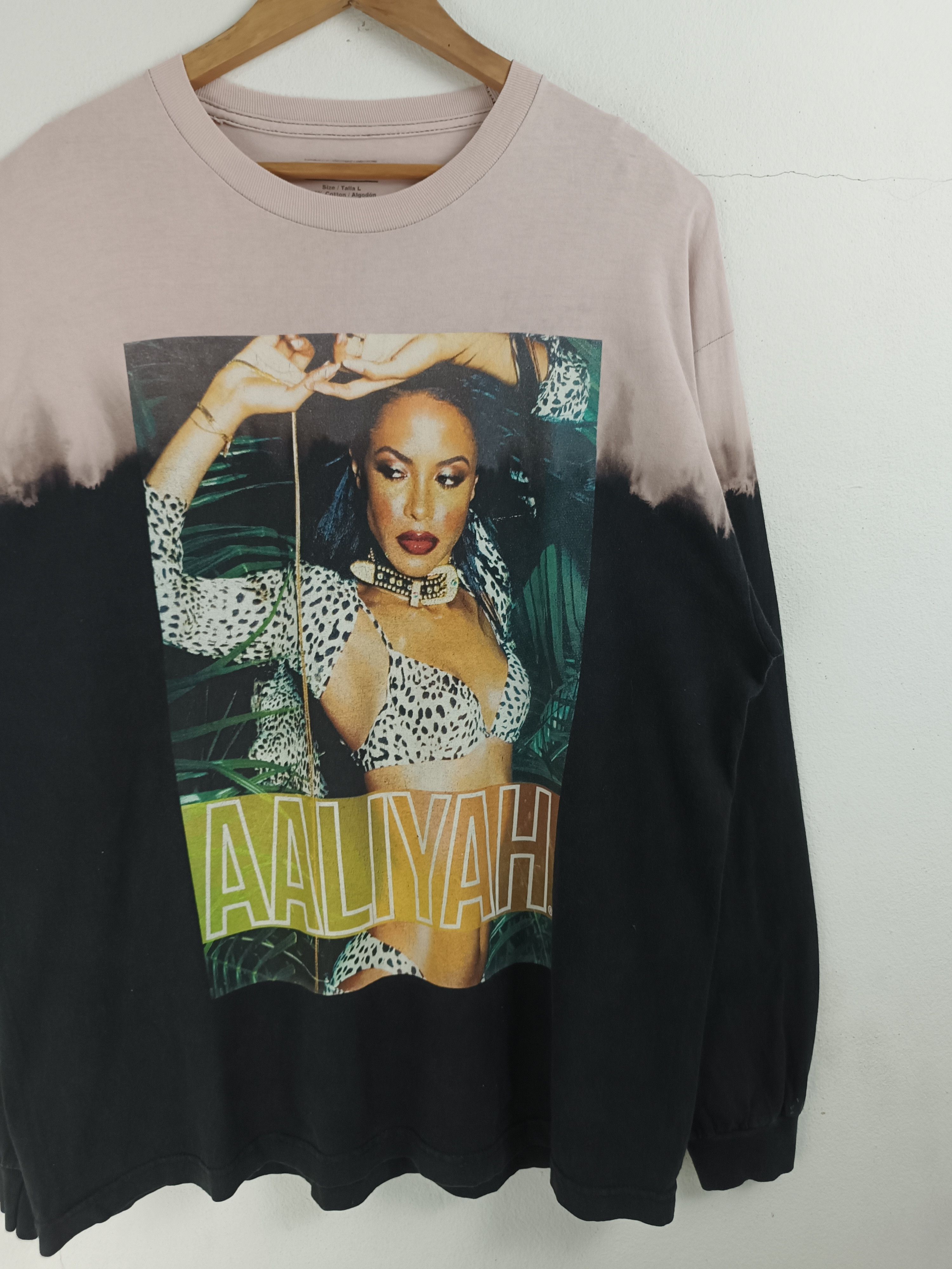Rap Tees VINTAGE AALIYAH TIE DYE 2 TONE TEE left eye biggie tupac Size US XL / EU 56 / 4 - 6 Thumbnail