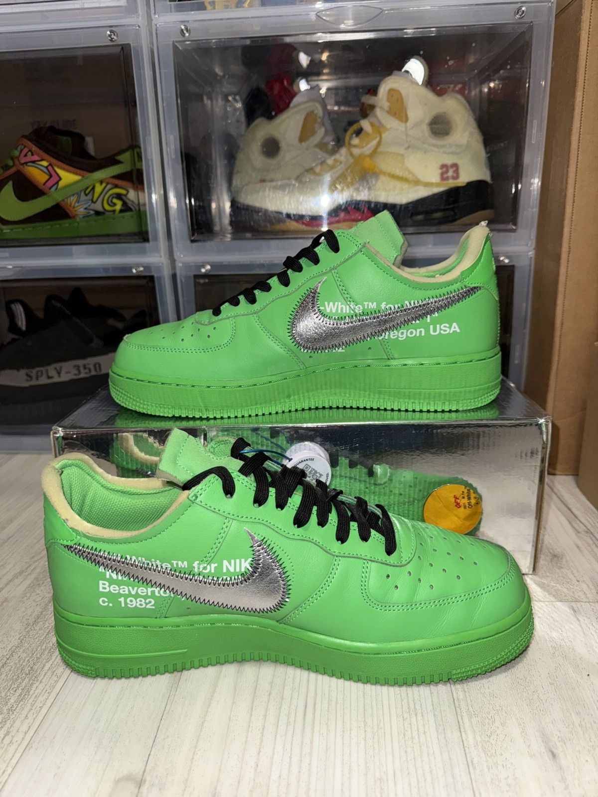 Nike × Off-White Off-White Nike Air Force 1 Low SP Brooklyn Size US 9 / EU 42 - 3 Thumbnail