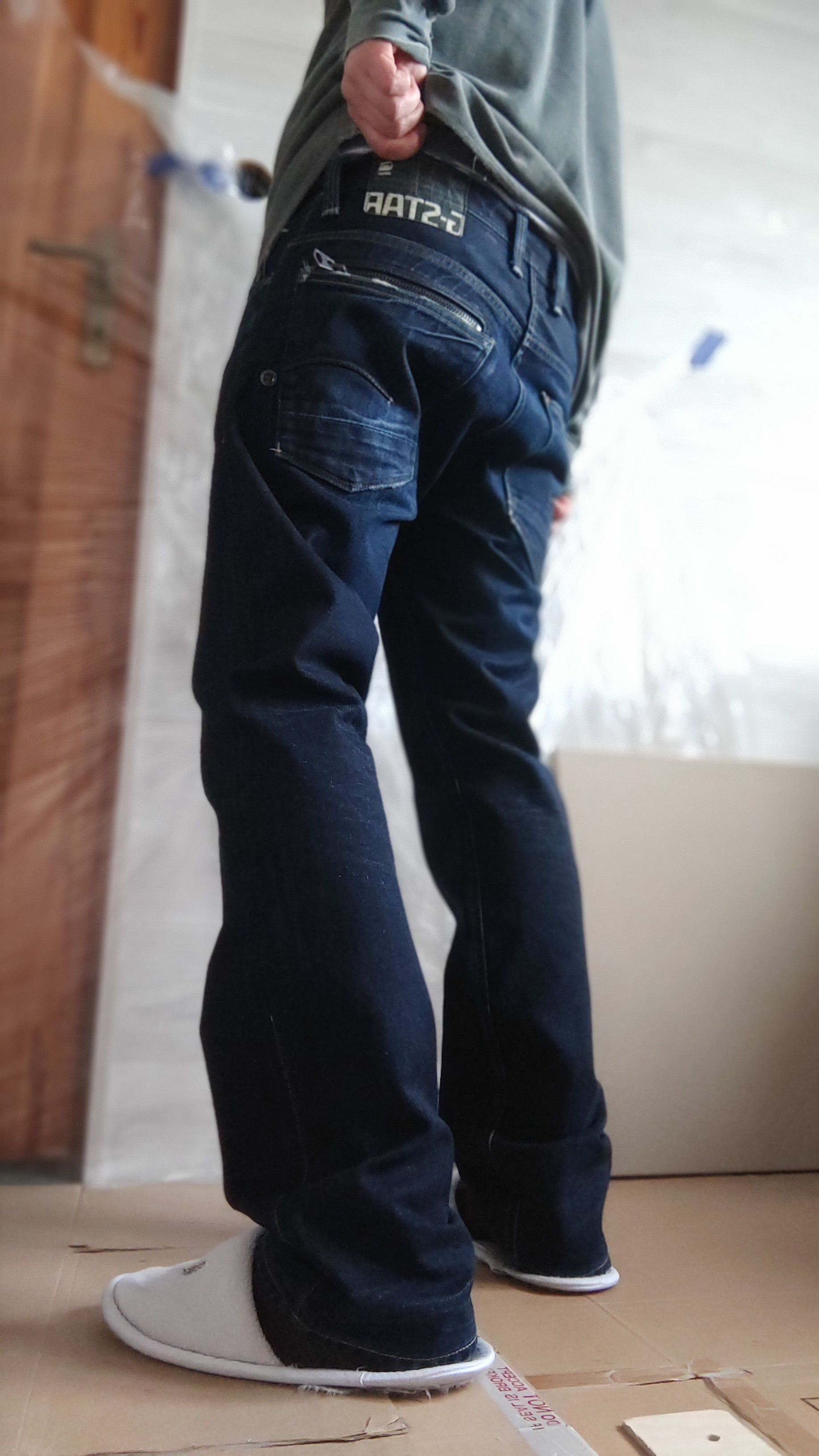 G-Star Skinny Baggy Stacked Pants Semi Flared Alt Neo Denim Goth 32 Size US 32 / EU 48 - 13 Thumbnail