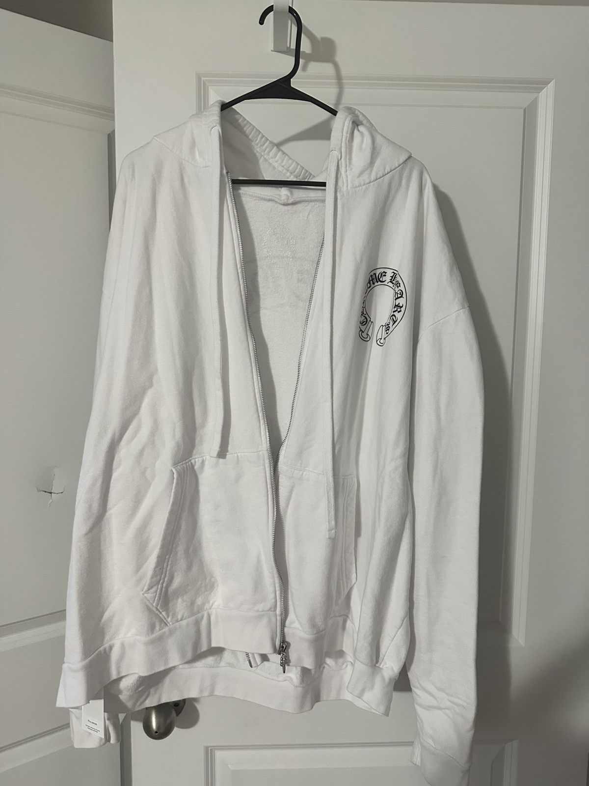 Chrome Hearts White Floral Horseshoe Zip Up Jacket Size US XXL / EU 58 / 5 - 1 Thumbnail