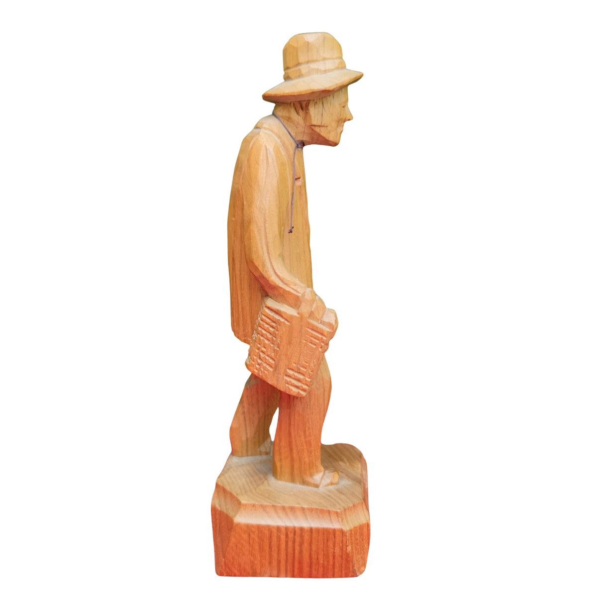 Vintage Paul-Émile Caron Hand Carved Wooden Old man Sculpture Size ONE SIZE - 3 Thumbnail