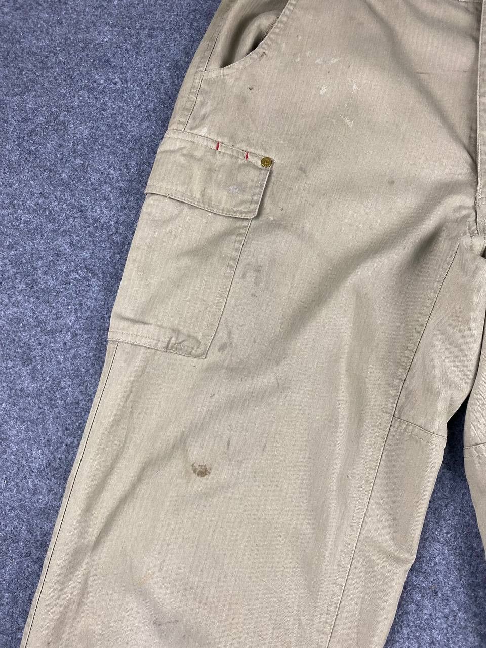 Japanese Brand japanese brand herringbone twill cargo pants nice design Size US 35 - 11 Thumbnail