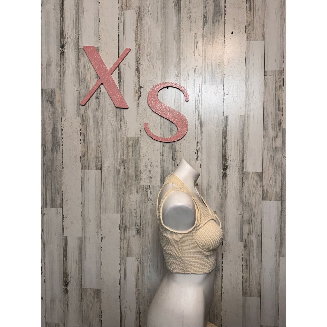 Other PrettyLittleThing Cream Crochet Textured Cutout Crop Top – Size XS Size XS / US 0-2 / IT 36-38 - 3 Thumbnail
