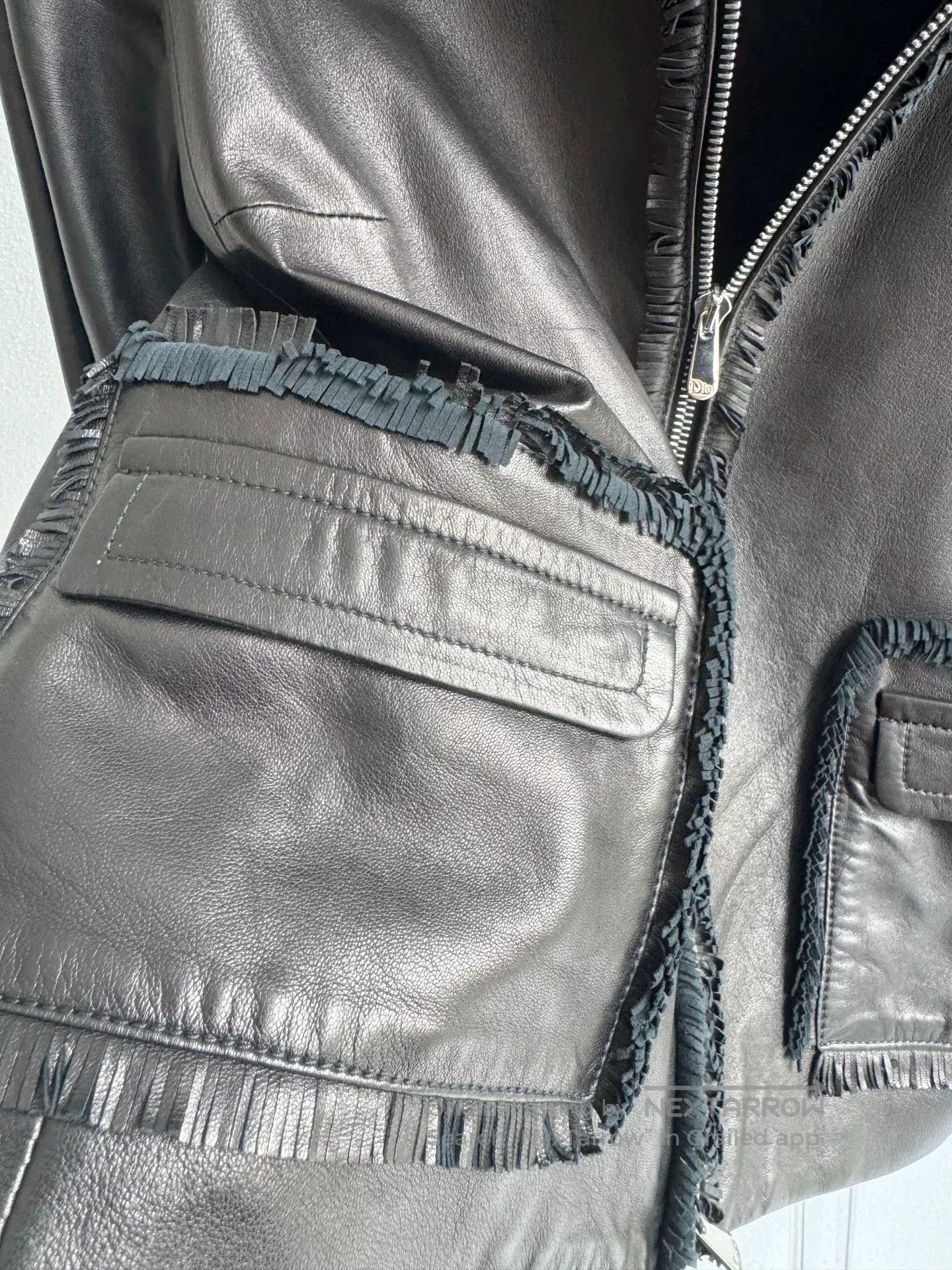 Dior Dior Black Lambskin Coat. Size XS / US 0-2 / IT 36-38 - 4 Thumbnail