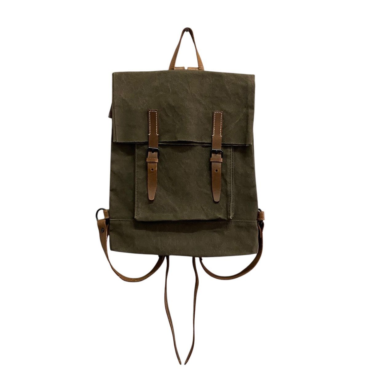 Designer × Japanese Brand × Vintage Baggy Port Backpack Heavy Canvas Size ONE SIZE - 2 Thumbnail